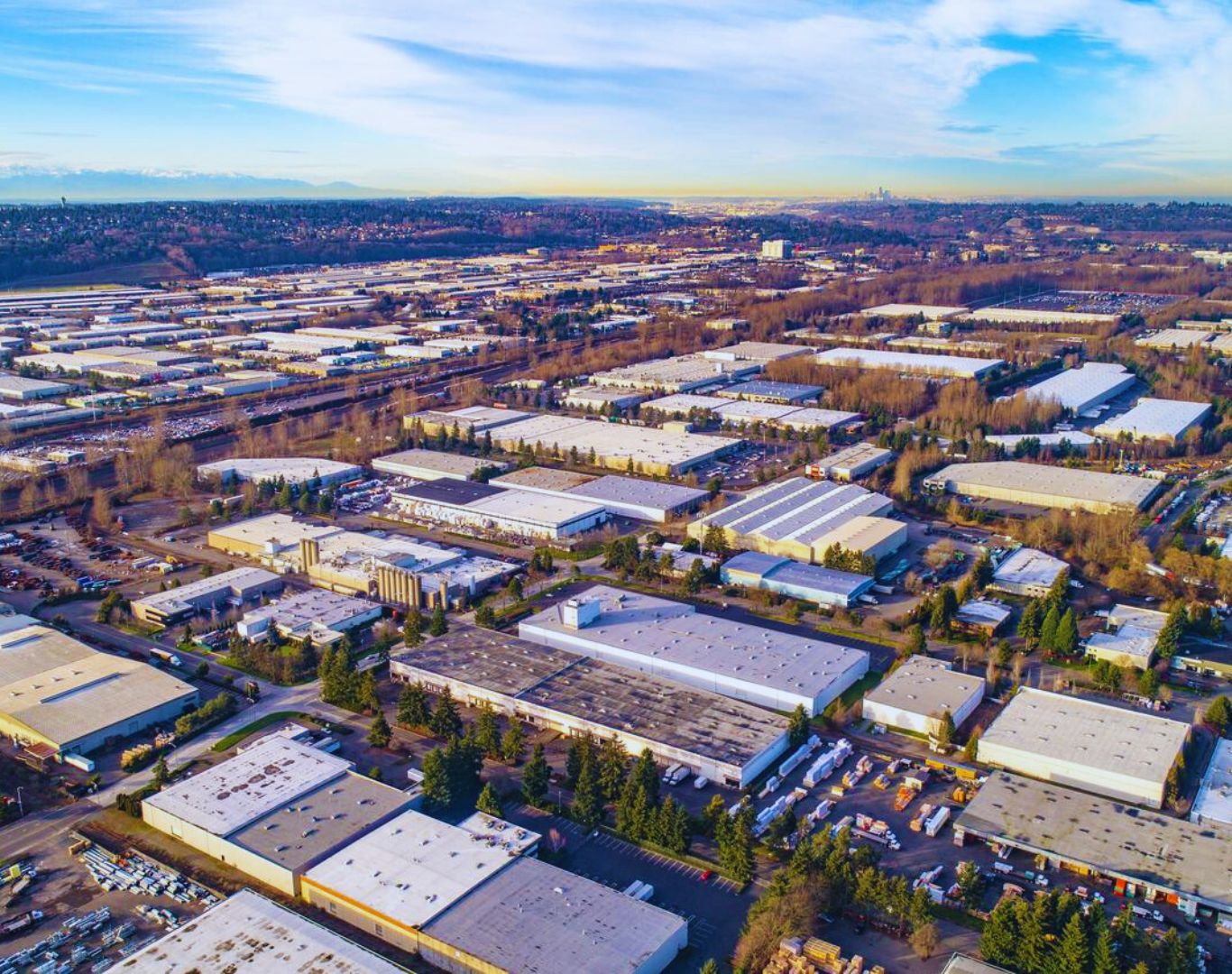 Industrial Aerial Photo, Kent, WA