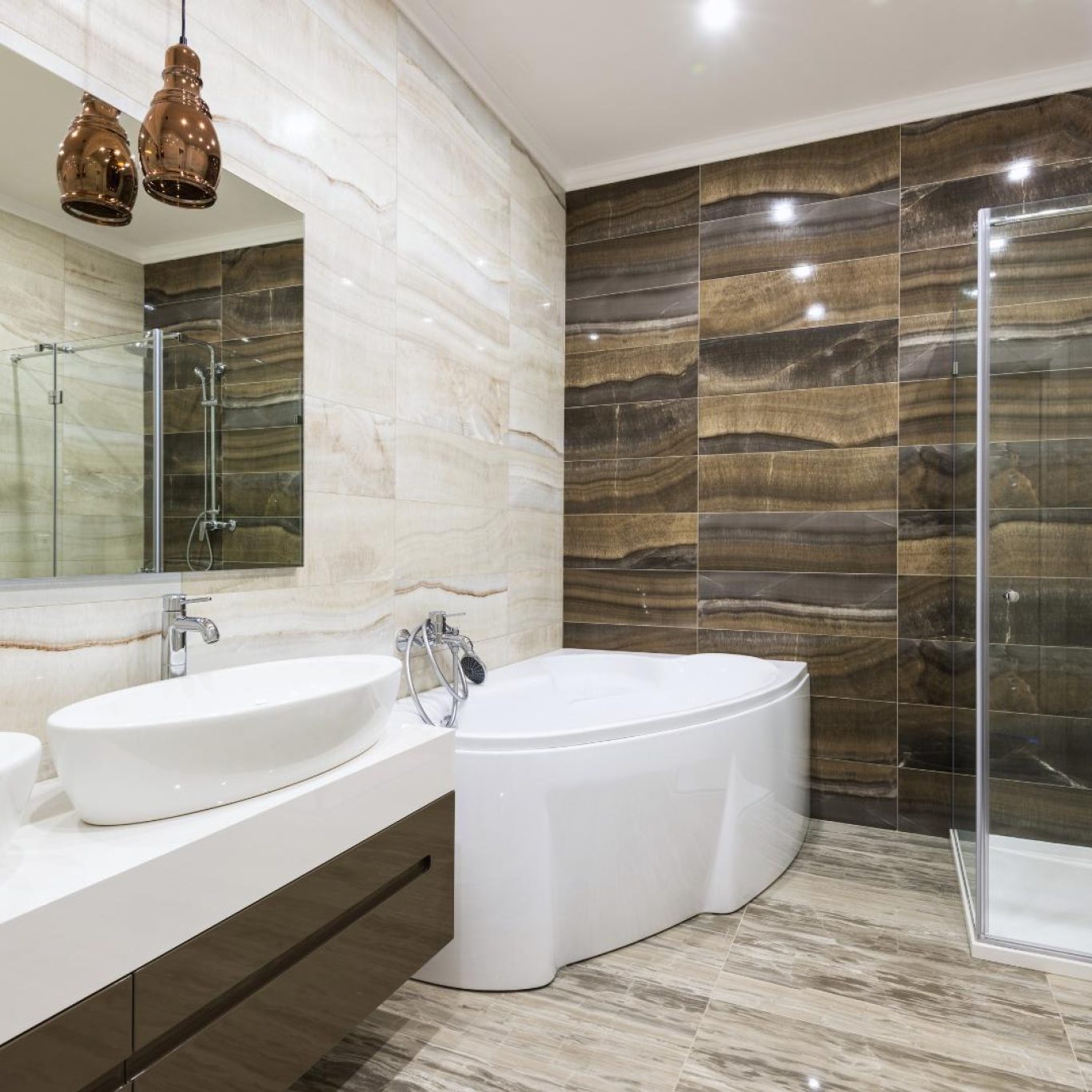 Professional bathroom remodel in Lynnwood, WA improving layout and design