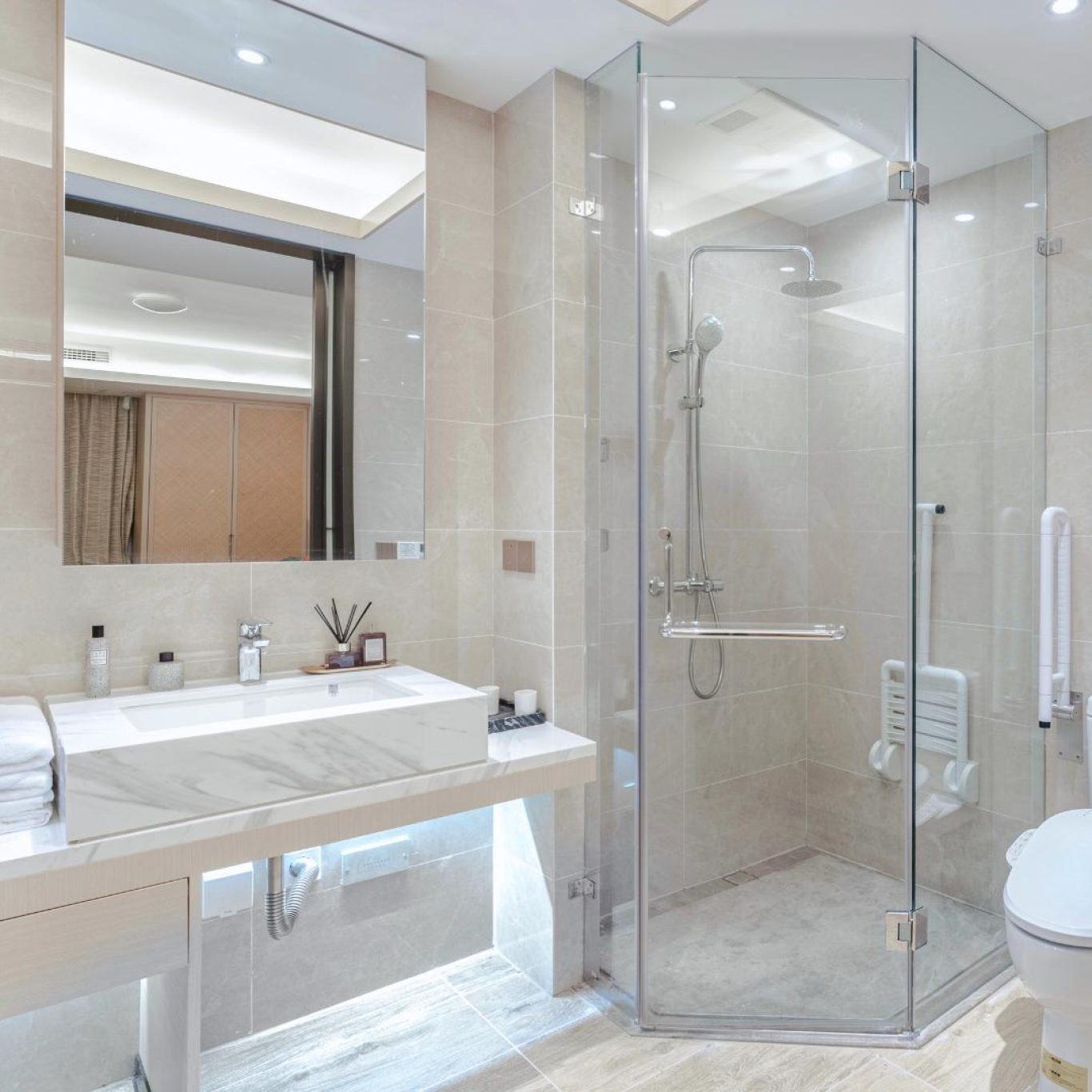 Professional bathroom remodel in Redmond, WA improving layout and design